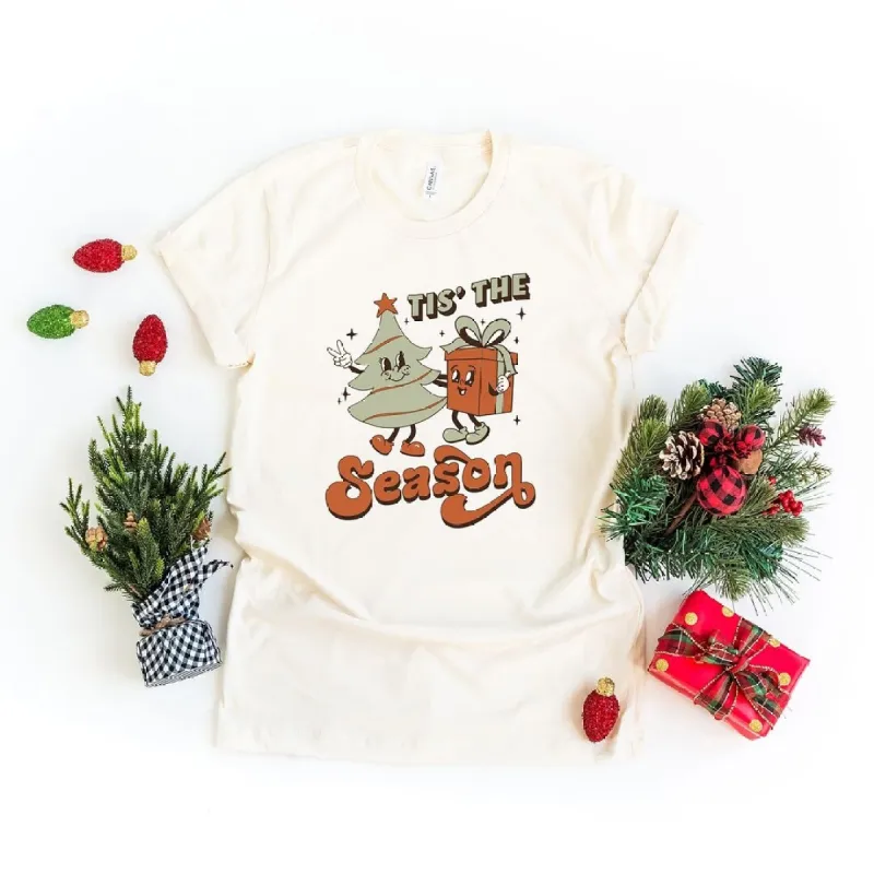 Retro Tis the Season Tree Short Sleeve Tee sold by Zulily