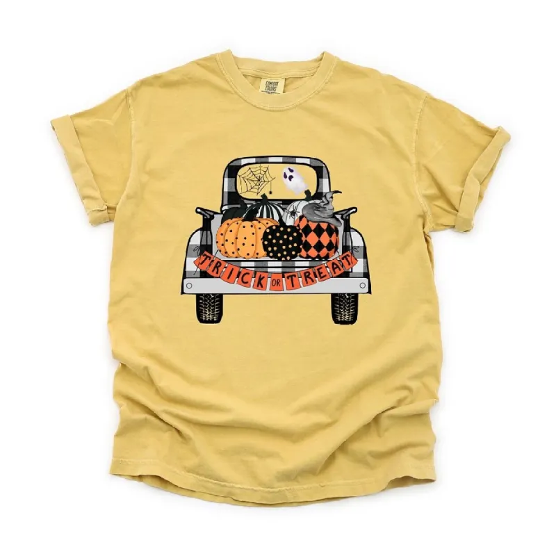 Trick Or Treat Truck Garment Dyed Tee sold by Zulily