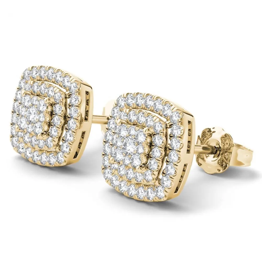 De Couer IGI Certified 14K Yellow Gold 1/2ct TDW Diamond Halo Earrings sold by Zulily