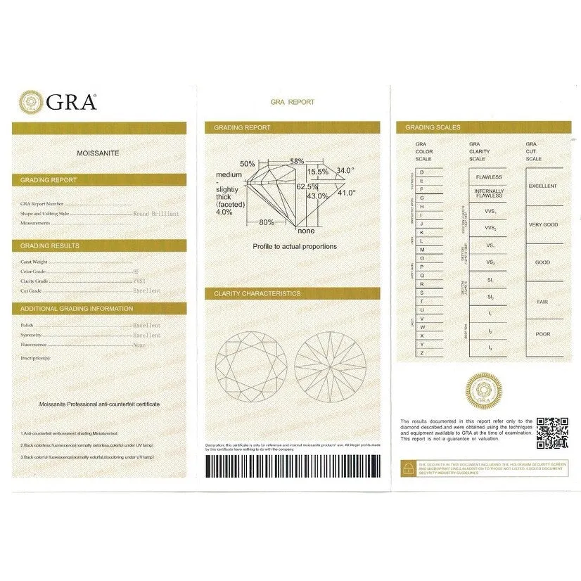 White Gold with Moissanite Stud Earring sold by Zulily product image thumbnail 4