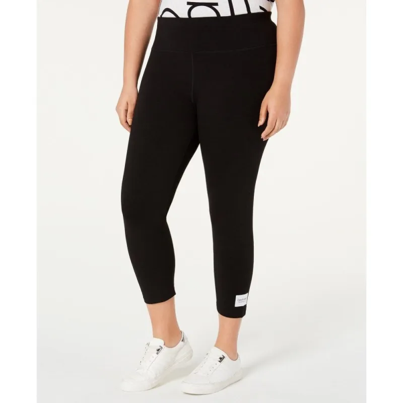 Calvin Klein Women's Performance Logo High-Waist Leggings Black Size 1X sold by Zulily