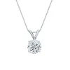 Auriya 18-karat Gold 0.75ctw Round Solitaire Lab Grown Diamond Necklace 4-Prong Basket (D-E VVS) - 0.75 sold by Zulily