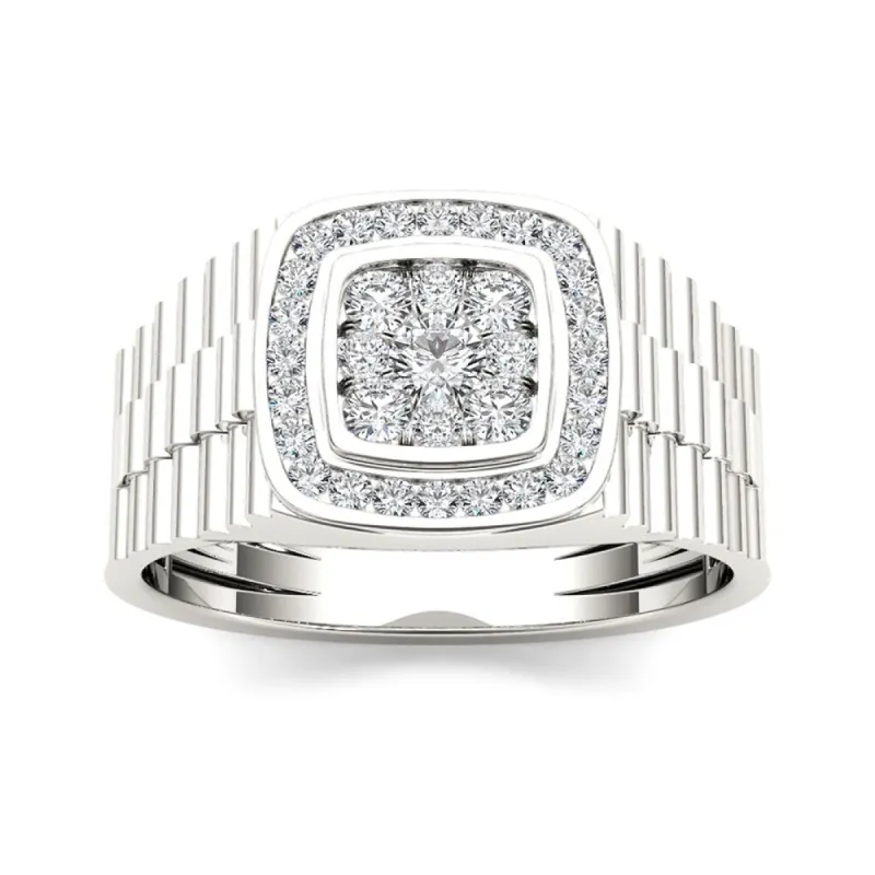 De Couer 10k Gold Men's 1/2ct TDW Diamond Ring made by Zulily