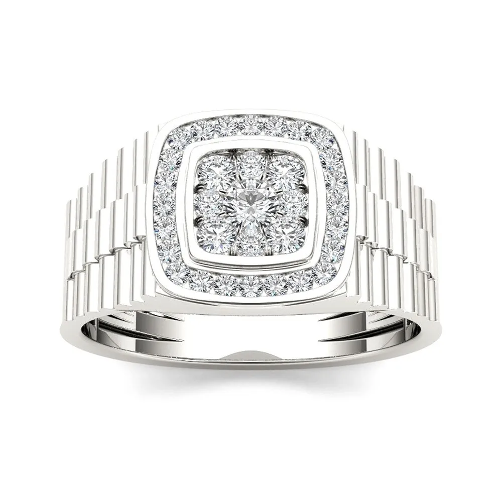De Couer 10k Gold Men's 1/2ct TDW Diamond Ring sold by Zulily