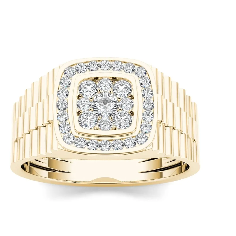De Couer 10k Gold Men's 1/2ct TDW Diamond Ring sold by Zulily product image thumbnail 2