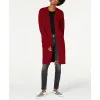Hooked Up By Iot Juniors' Cozy Rib-Knit Cardigan Red Size Small sold by Zulily