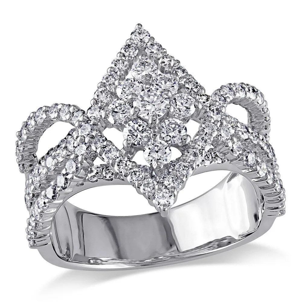 Miadora Signature Collection 18k White Gold 1 7/8ct TDW Diamond Ring (G-H, SI1-SI2) sold by Zulily
