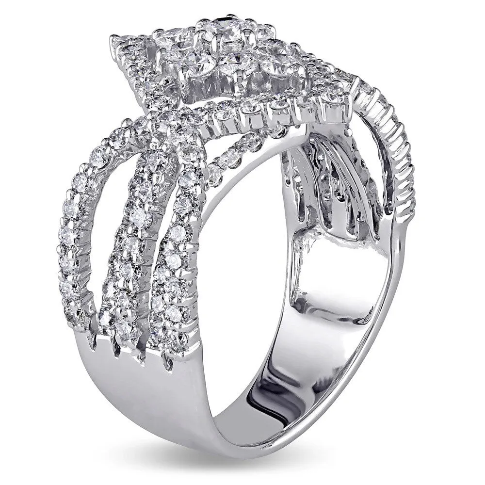 Miadora Signature Collection 18k White Gold 1 7/8ct TDW Diamond Ring (G-H, SI1-SI2) sold by Zulily product image thumbnail 2