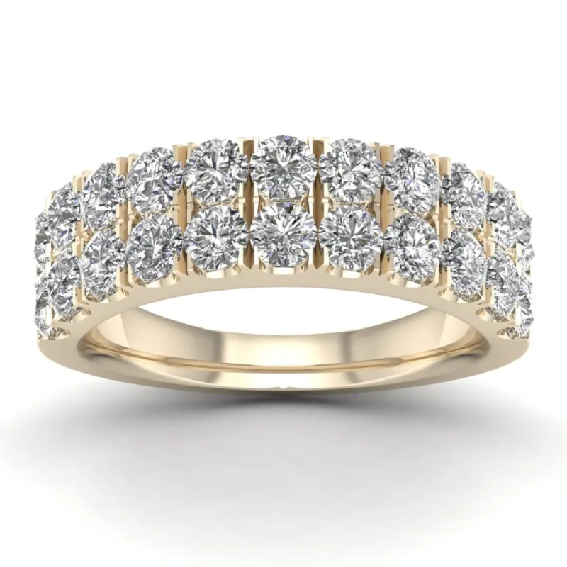 De Couer IGI Certified 1 1/2ct TDW Diamond Wedding Band - Yellow sold by Zulily