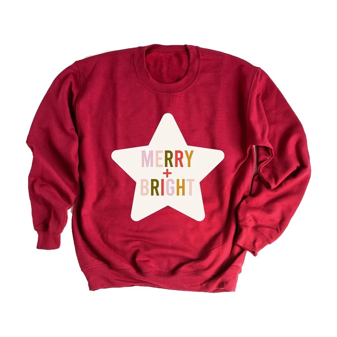 Merry and Bright Star Graphic Sweatshirt sold by Zulily product image thumbnail 2