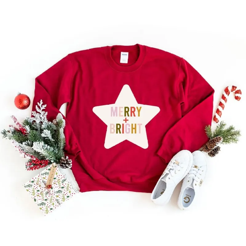 Merry and Bright Star Graphic Sweatshirt sold by Zulily