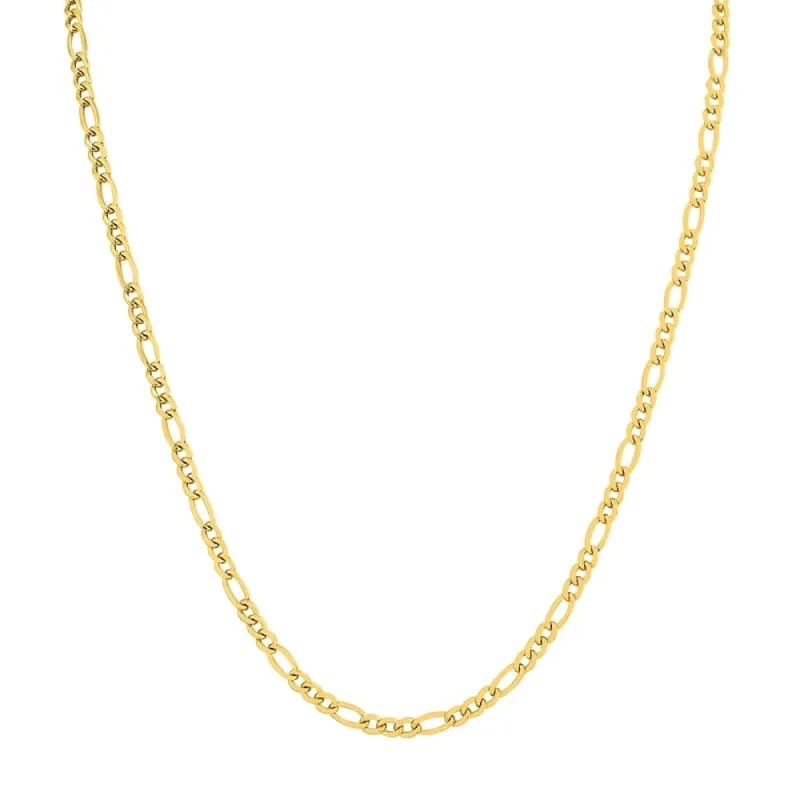 14K Yellow Gold Filled 3.5mm Figaro Chain with Lobster Clasp - 36 Inch sold by Zulily