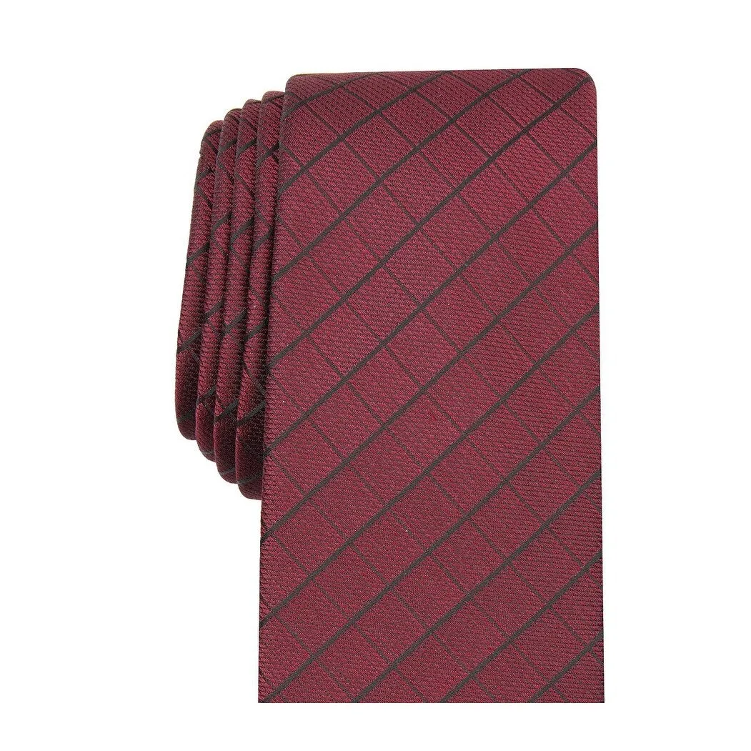 Alfani Men's Slim Grid Tie Pink Size Regular sold by Zulily product image thumbnail 3