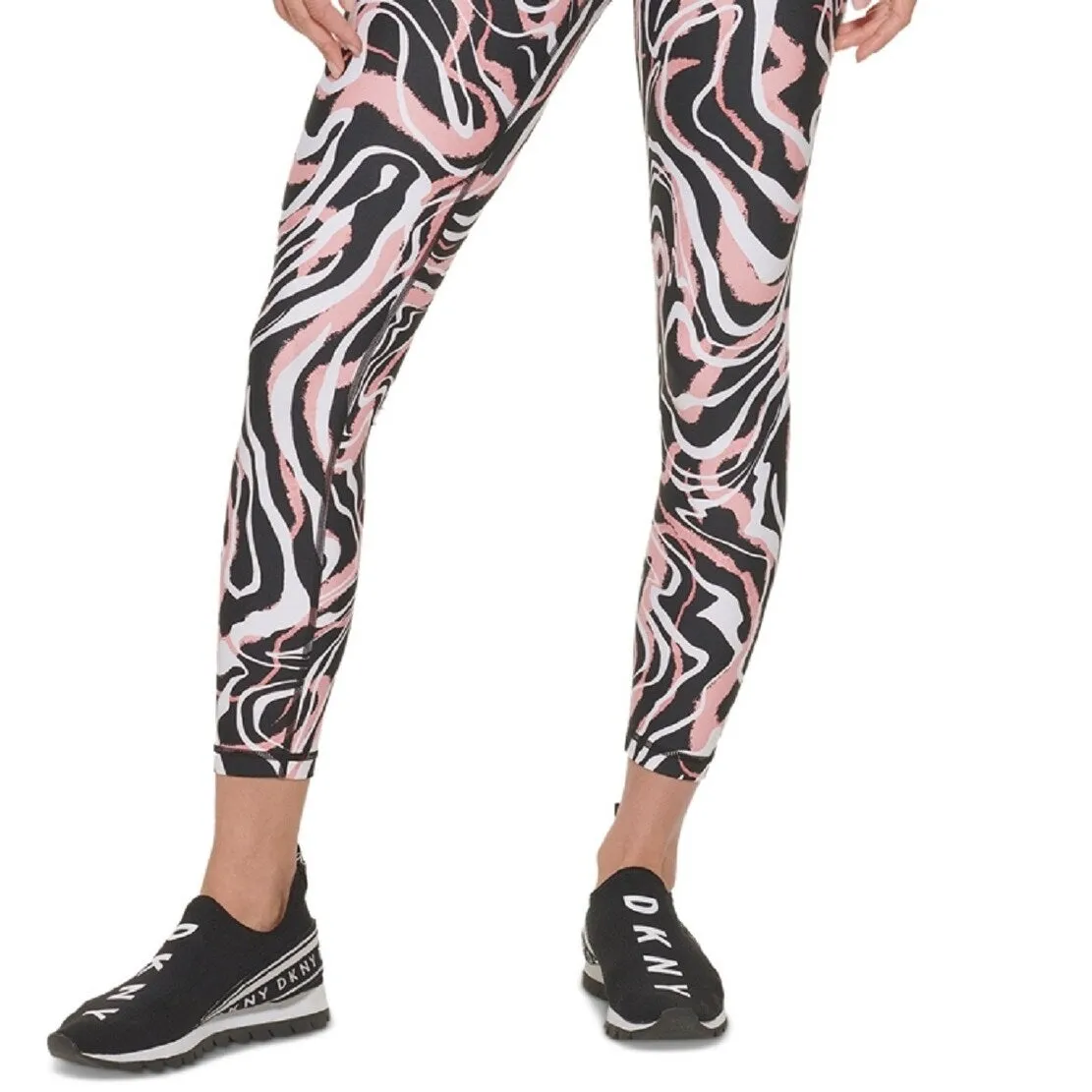 DKNY Women's Marble Print 7/8 Leggings Red Size Small sold by Zulily product image thumbnail 3