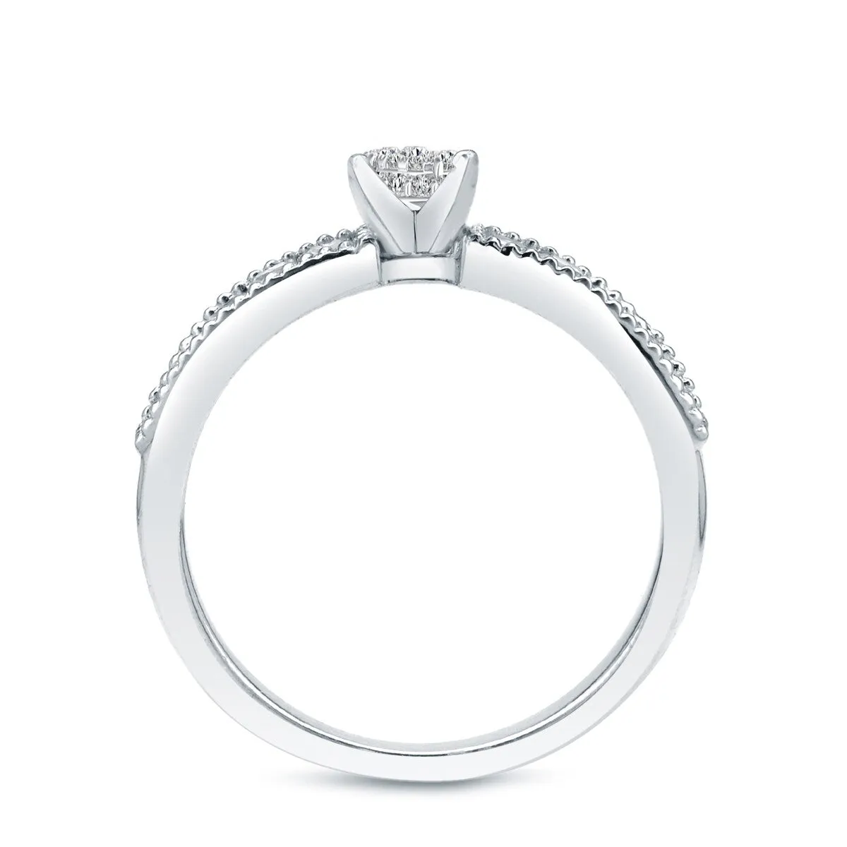 Auriya 1 1/4ctw Classic Round Diamond Engagement Ring Set 14k Gold sold by Zulily product image thumbnail 5