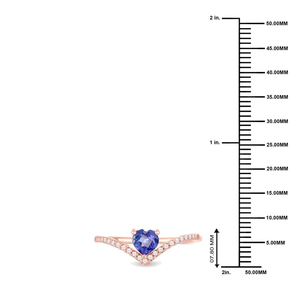 1/10ct TDW Diamond Gemstone in 10k Rose Gold sold by Zulily product image thumbnail 4