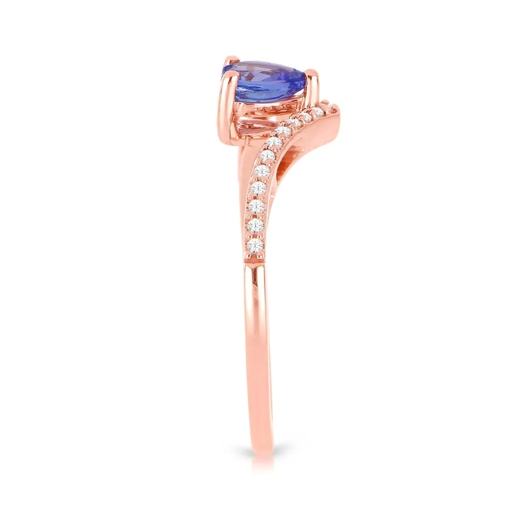 1/10ct TDW Diamond Gemstone in 10k Rose Gold sold by Zulily product image thumbnail 2