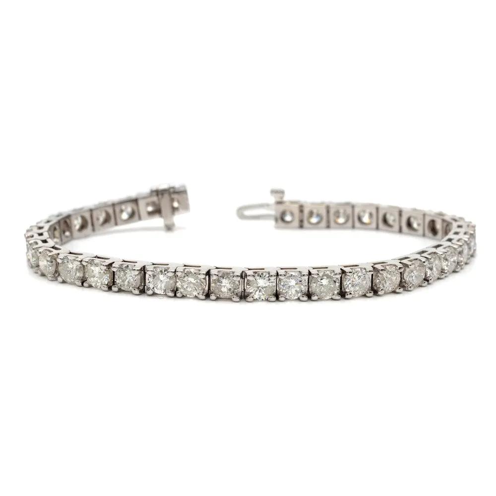 14k Gold 10ct TDW 7-Inch Round Diamond Tennis Bracelet by Auriya sold by Zulily