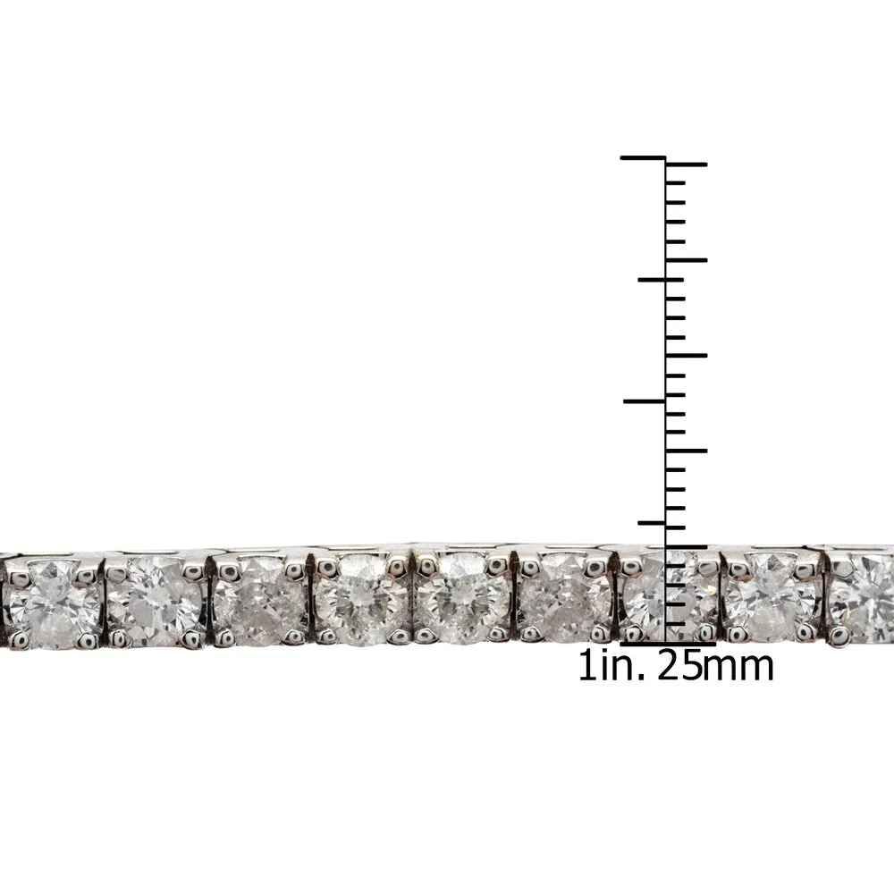 14k Gold 10ct TDW 7-Inch Round Diamond Tennis Bracelet by Auriya sold by Zulily product image thumbnail 4