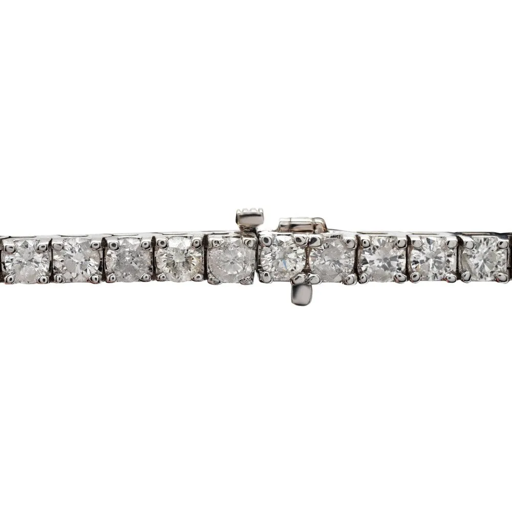 14k Gold 10ct TDW 7-Inch Round Diamond Tennis Bracelet by Auriya sold by Zulily product image thumbnail 3