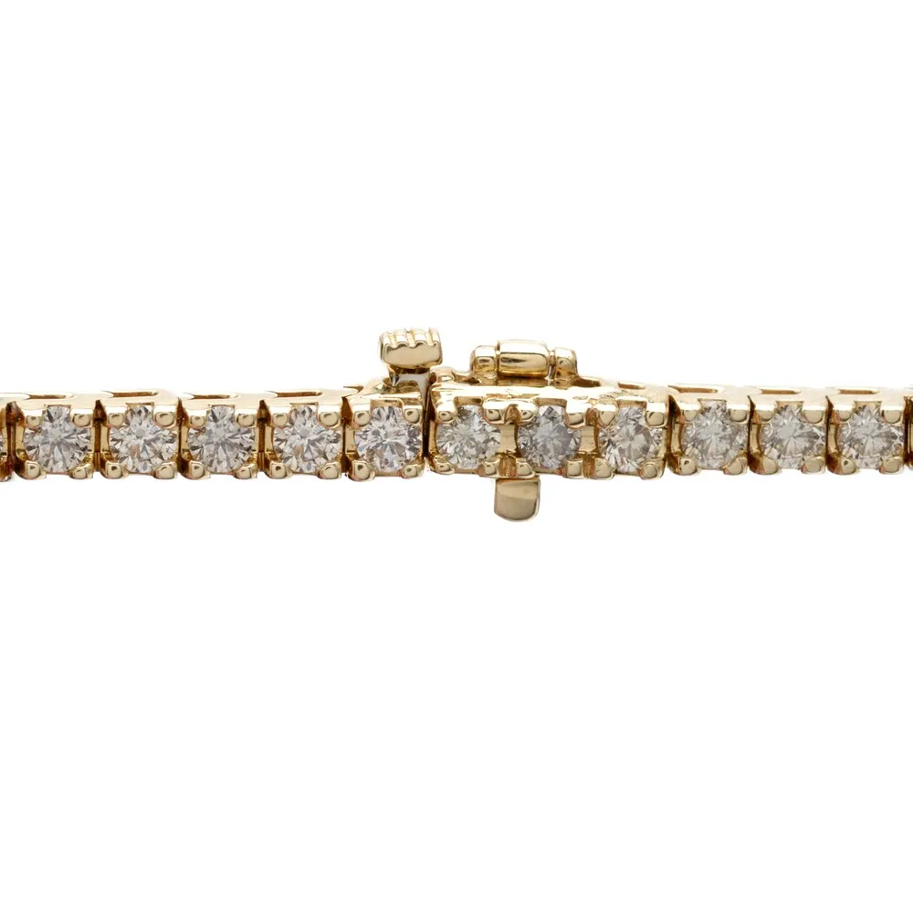 14k Gold 10ct TDW 7-Inch Round Diamond Tennis Bracelet by Auriya sold by Zulily product image thumbnail 5