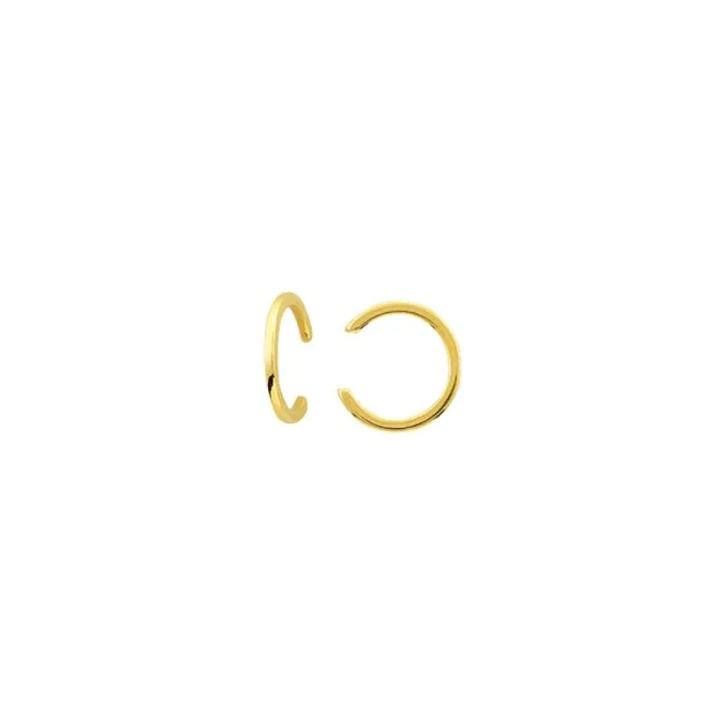 Curata 14k Yellow Gold High Polished Earrings Cuff (pair) sold by Zulily