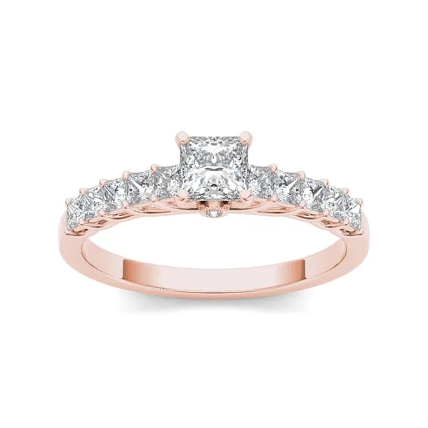 De Couer 14k Rose Gold 1ct TDW Diamond Classic Engagement Ring - Pink sold by Zulily