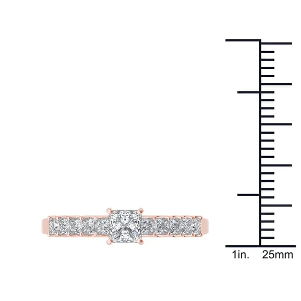 De Couer 14k Rose Gold 1ct TDW Diamond Classic Engagement Ring - Pink sold by Zulily product image thumbnail 4
