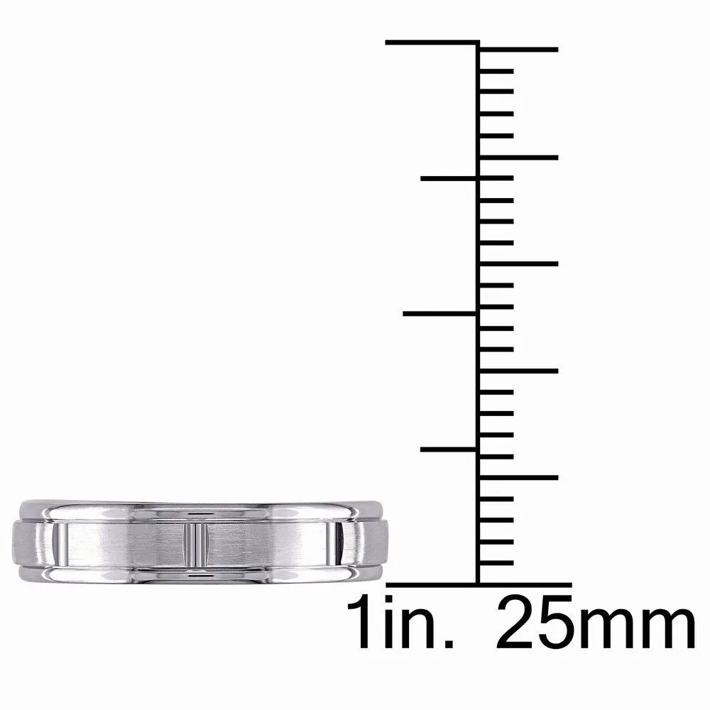 Miadora 14k White Gold Chain Link Design Wedding Band sold by Zulily product image thumbnail 4