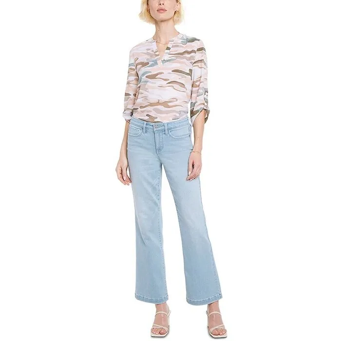 NYDJ Women's Waist Match Relaxed Flare Jeans Blue Size X-Large - XL sold by Zulily