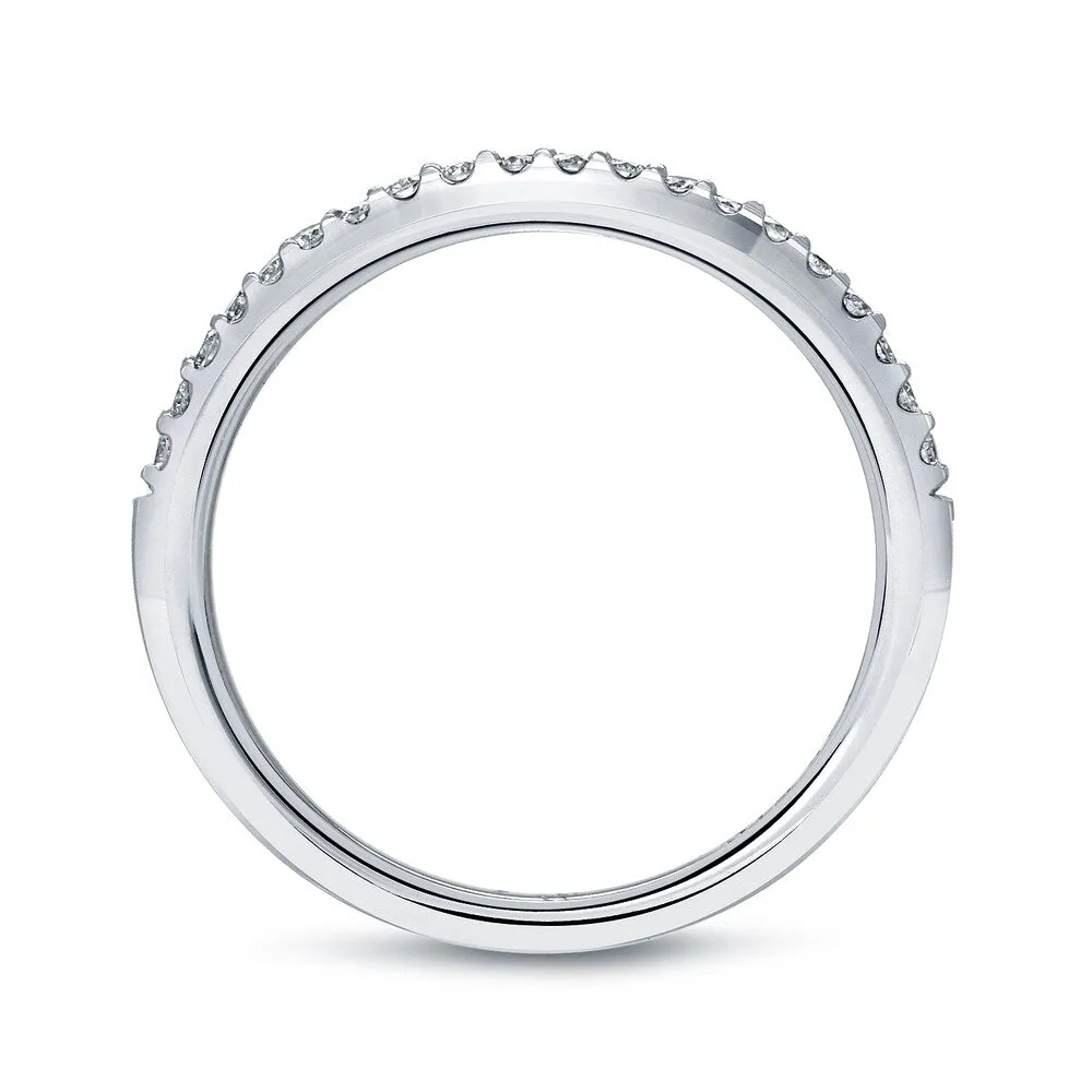 Auriya 14k Gold Round Cut Diamond Wedding Band 1/5ctw sold by Zulily product image thumbnail 3