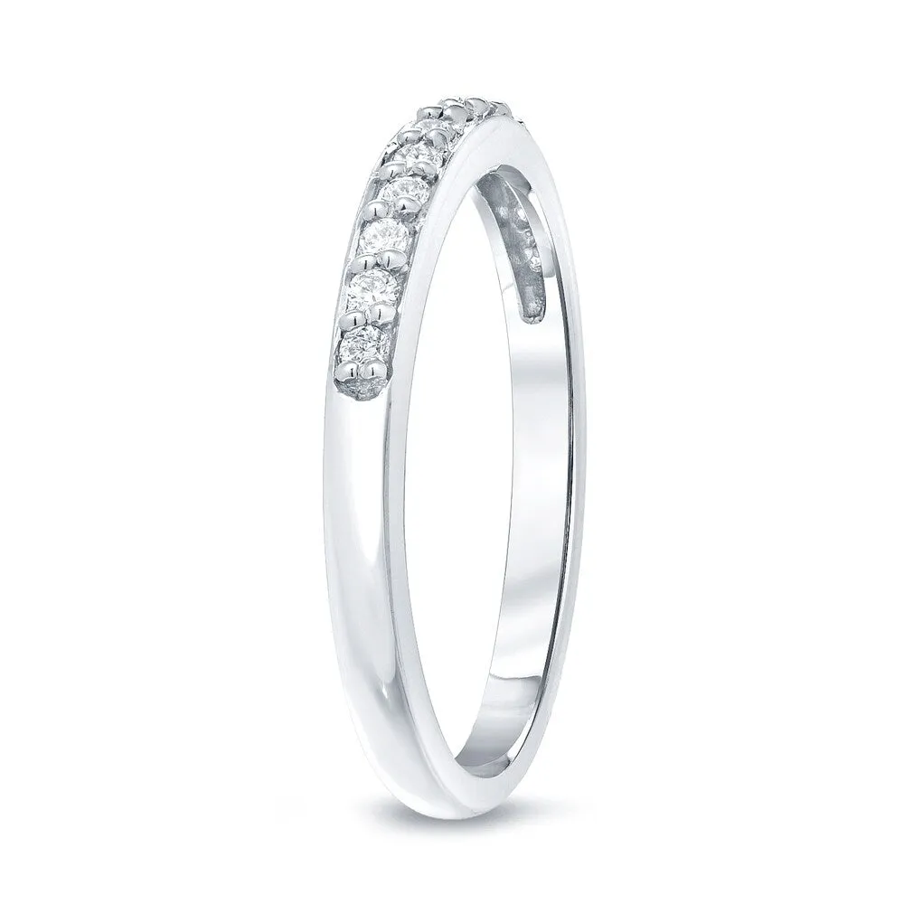 Auriya 14k Gold Round Cut Diamond Wedding Band 1/5ctw sold by Zulily product image thumbnail 2