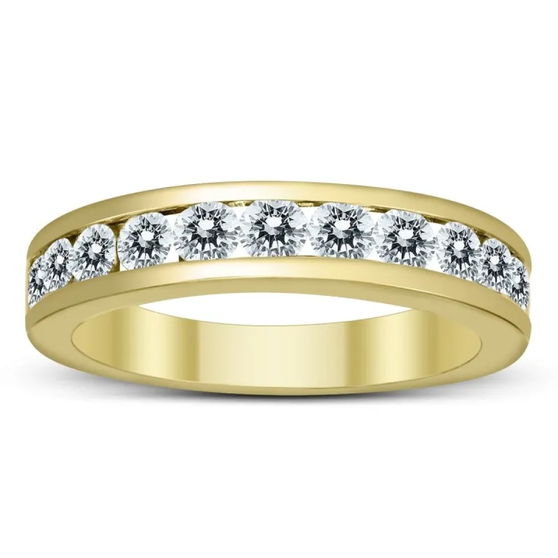 1 Carat TW Channel Set Diamond Band in 10K Yellow Gold sold by Zulily