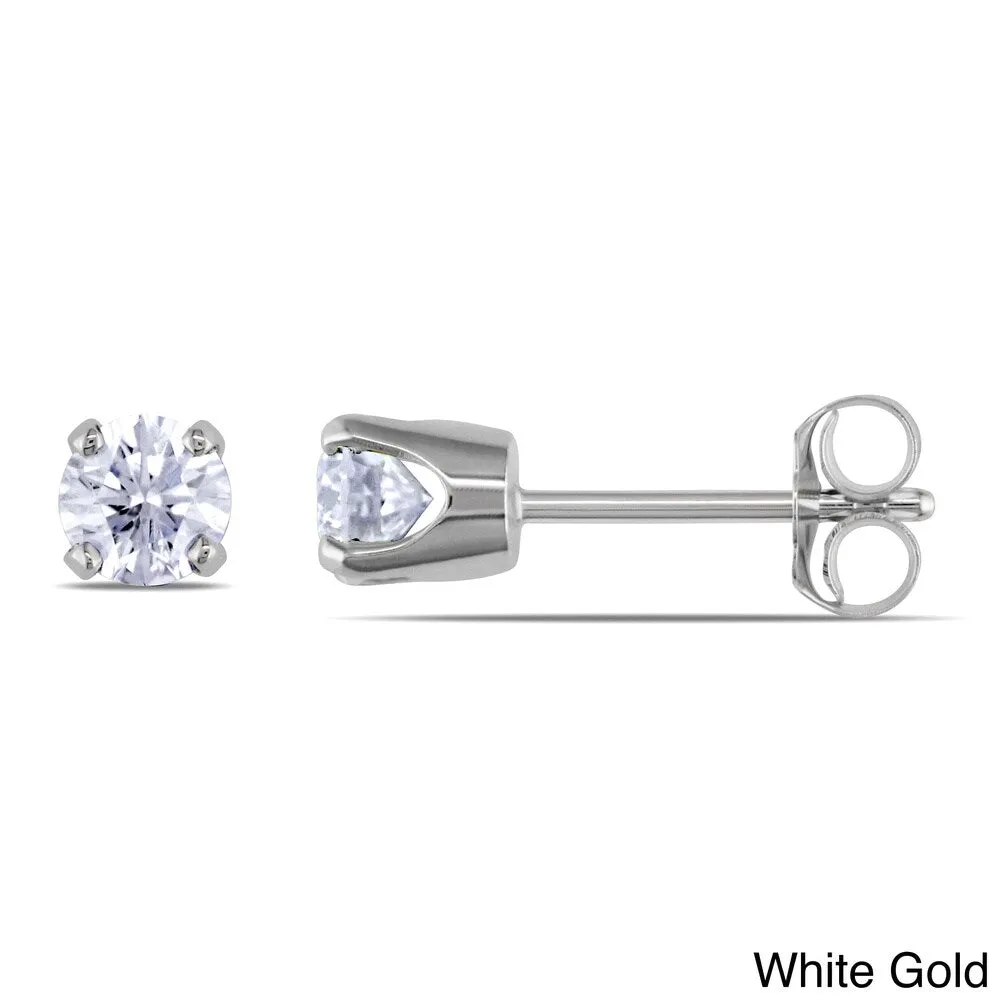 Miadora 14k Gold 1/2ct TDW Diamond Solitaire Earrings sold by Zulily