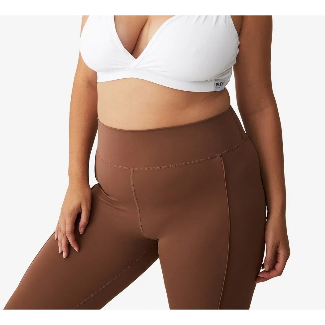 COTTON ON Women's Active Ultimate Active Plunge Crop Bra White sold by Zulily product image thumbnail 3