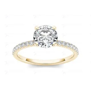De Couer 14k Yellow Gold 1 1/4ct TDW Diamond Classic Engagement Ring sold by Zulily