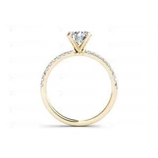 De Couer 14k Yellow Gold 1 1/4ct TDW Diamond Classic Engagement Ring sold by Zulily product image thumbnail 3