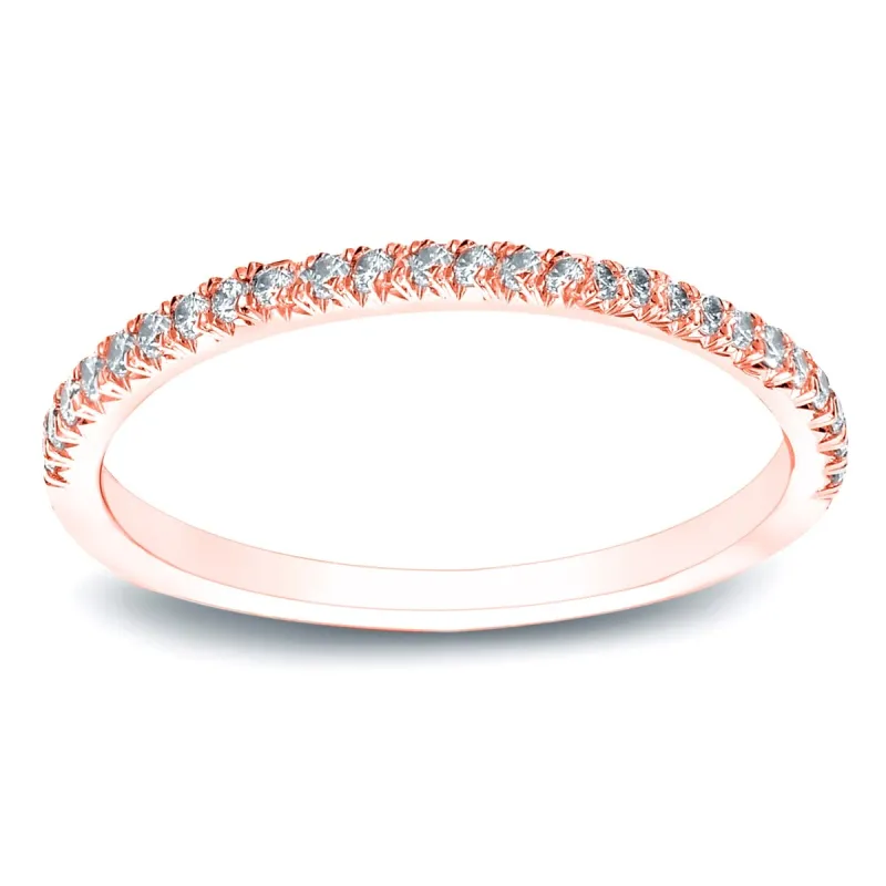 Auriya 14k Gold Diamond Wedding Band 1/2ct TDW sold by Zulily