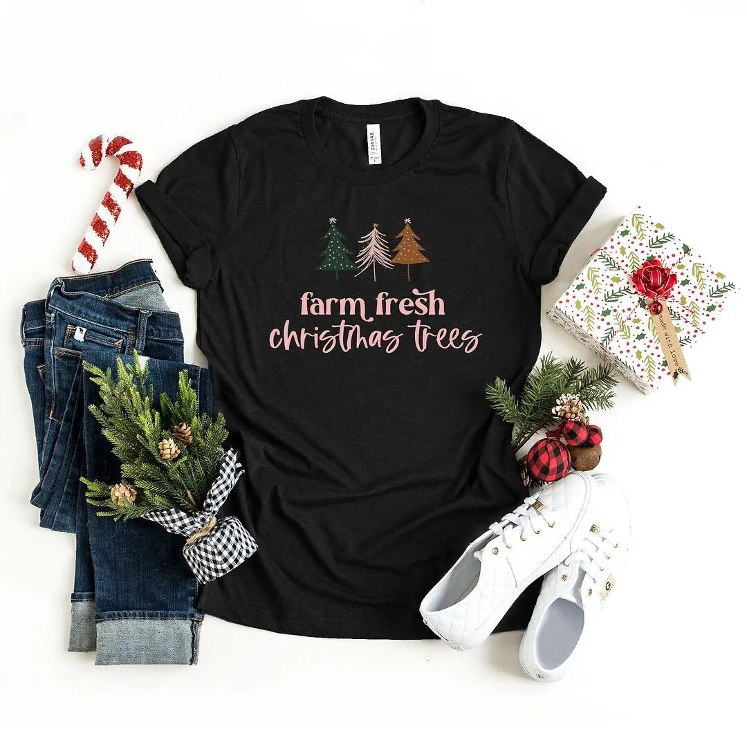 Boho Farm Fresh Christmas Trees Short Sleeve Tee sold by Zulily