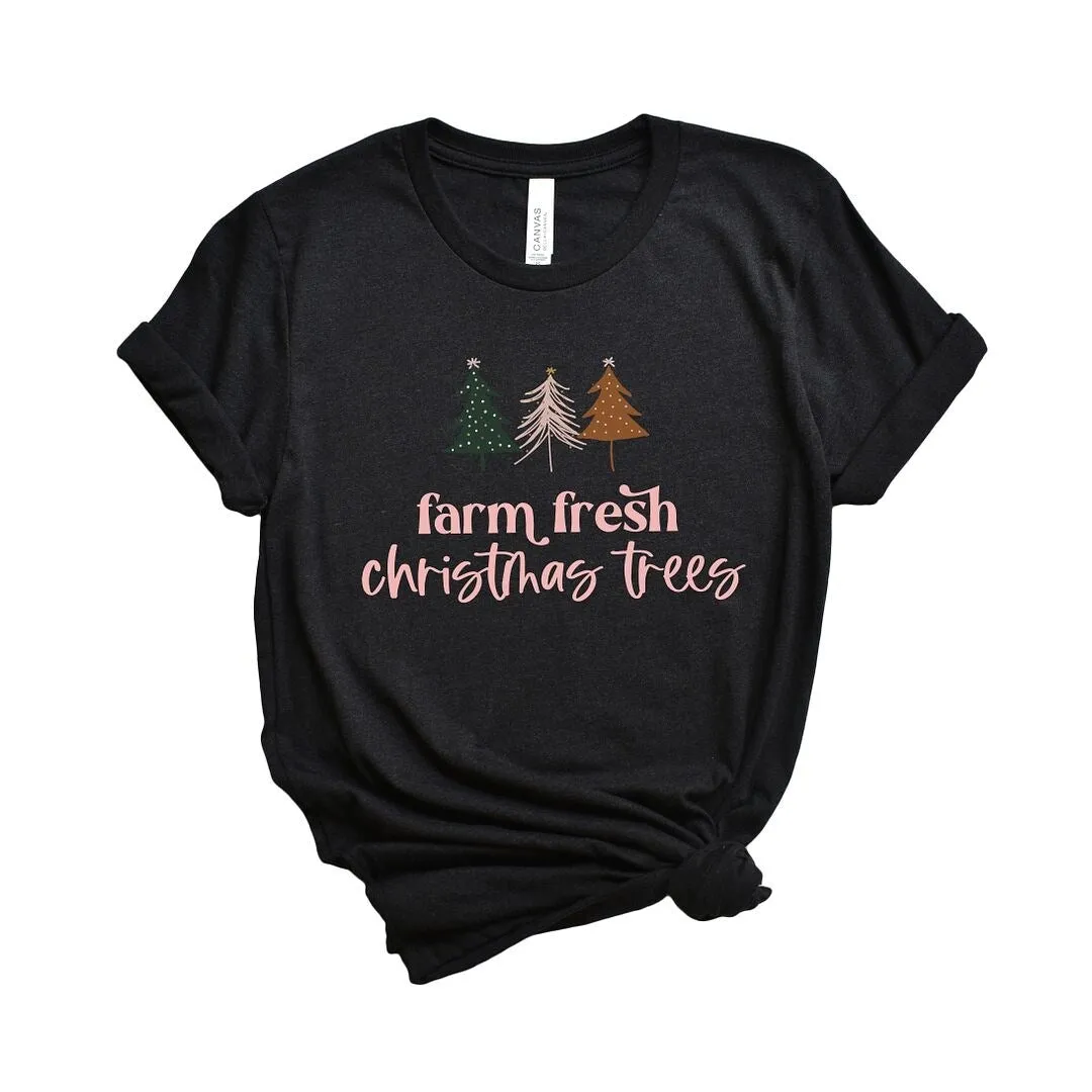 Boho Farm Fresh Christmas Trees Short Sleeve Tee sold by Zulily product image thumbnail 2