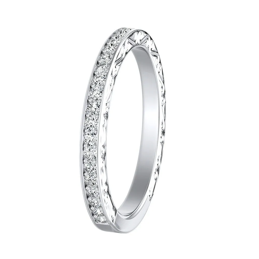 Auriya Side Scroll 1/3ctw Diamond Wedding Band 14k Gold sold by Zulily product image thumbnail 4