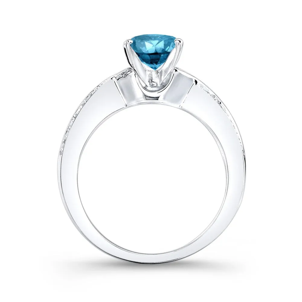 Auriya Platinum 3/4ctw Twisted Round Blue Diamond Engagement Ring Set sold by Zulily product image thumbnail 3