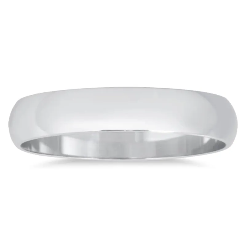 Marquee Jewels 3mm 14k White Gold Domed Wedding Band sold by Zulily