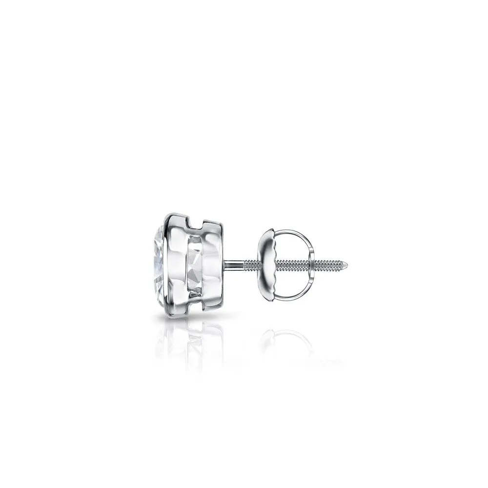 Auriya 14k Gold 1/3ct TDW Round Bezel-Set SINGLE STUD (1) Diamond Earring sold by Zulily product image thumbnail 4