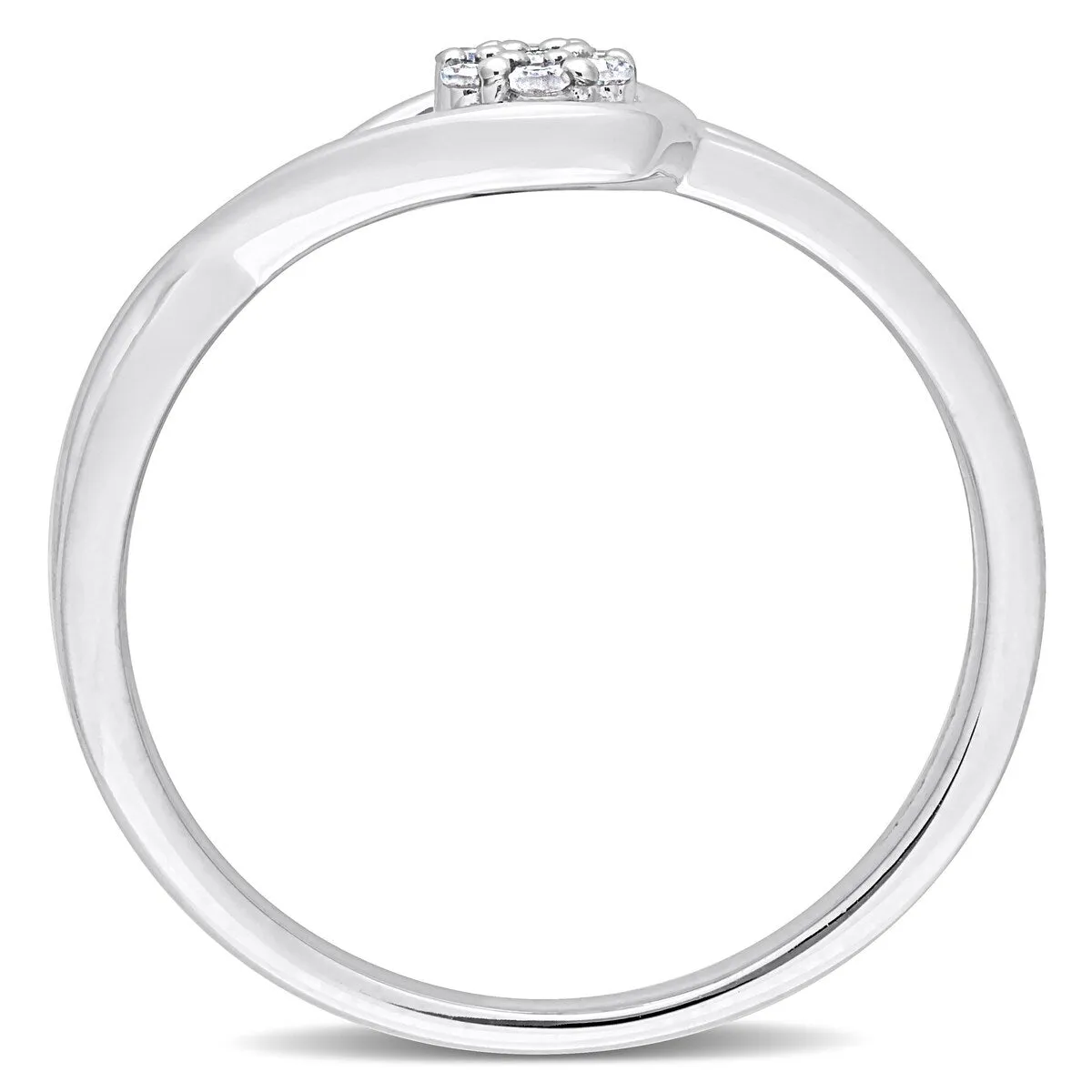 Miadora Diamond Accent Infinity Promise Ring in Sterling Silver sold by Zulily product image thumbnail 3
