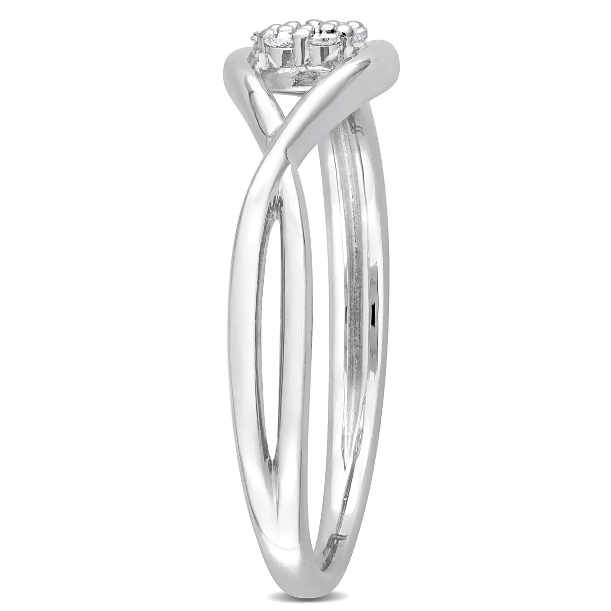 Miadora Diamond Accent Infinity Promise Ring in Sterling Silver sold by Zulily product image thumbnail 2