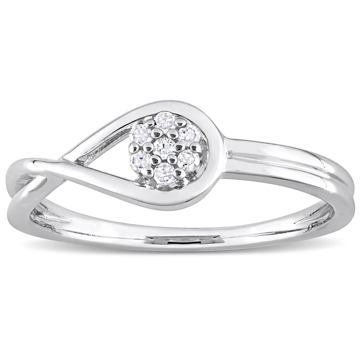 Miadora Diamond Accent Infinity Promise Ring in Sterling Silver sold by Zulily