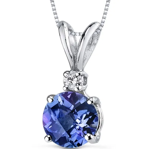Oravo 14k White Gold Round-cut Gemstone Diamond Accent Pendant sold by Zulily product image thumbnail 2