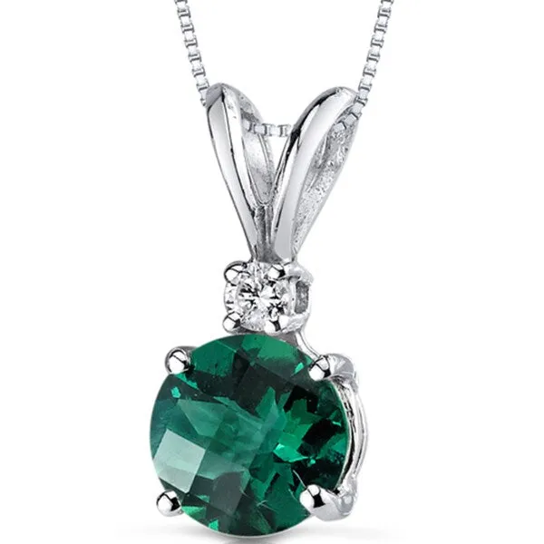 Oravo 14k White Gold Round-cut Gemstone Diamond Accent Pendant sold by Zulily product image thumbnail 3