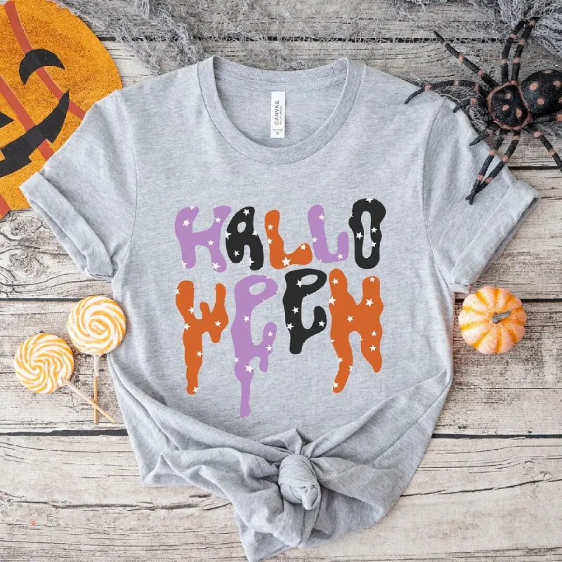 Dripping Halloween Stars Short Sleeve Tee sold by Zulily